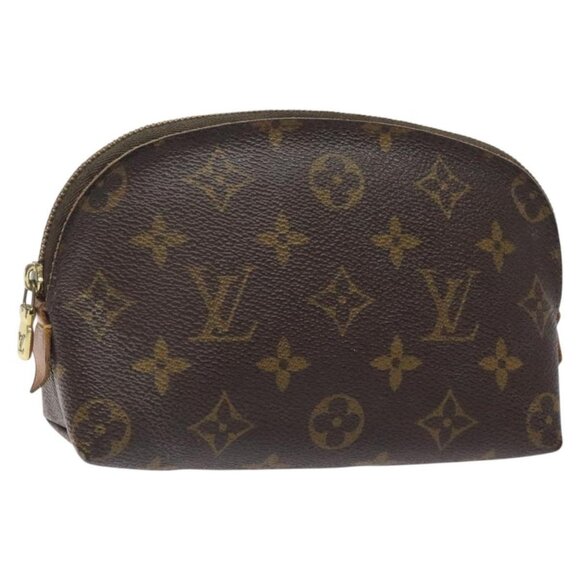 LOUIS VUITTON Monogram Pochette Cosmetic PM Cosmetic Pouch M47515 LV Auth 123776 - Picture 1 of 16